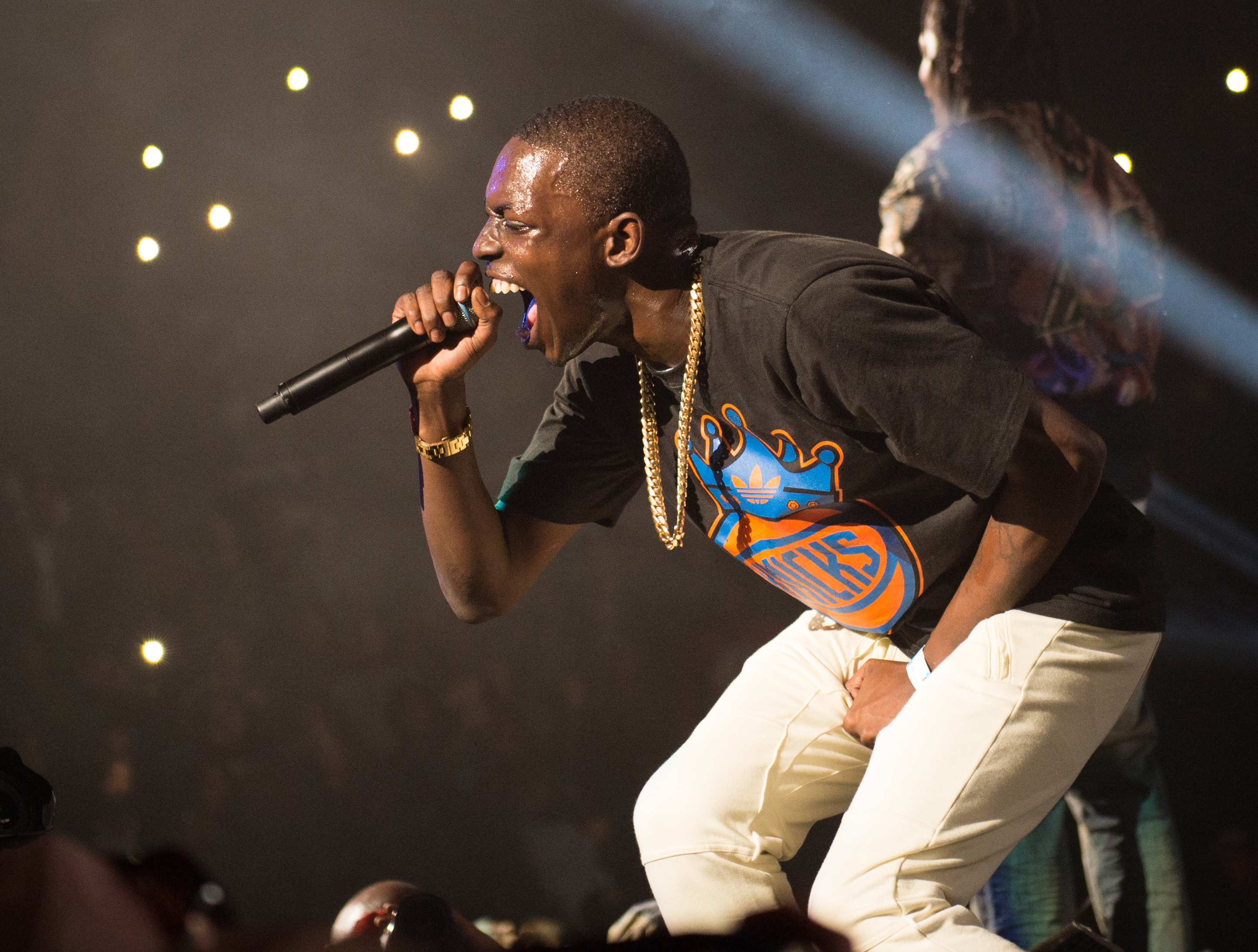 FILE - In this Oct. 30, 2014 file photo, Bobby Shmurda performs at Power 105.1's Powerhouse 2014 at the Barclays Center in the Brooklyn borough of New York. Shmurda pleaded guilty Friday, Sept. 9, 2016, to conspiracy and illegal weapon possession. Authorities say a minimum seven-year sentence is required by his plea deal. (Photo by Scott Roth/Invision/AP)