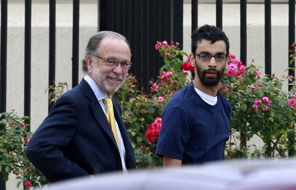 In this June 19, 2012, file photo, Dharun Ravi, right, and his attorney Steven Altman, left, walk out of Middlesex County jail in North Brunswick, N.J. In a Friday, Sept. 9, 2016, ruling, a New Jersey appeals court threw out the 15-count conviction of former Rutgers University student Ravi, whose roommate Tyler Clementi killed himself in 2010 after being captured on a webcam kissing another man. (AP Photo/Mel Evans, File)